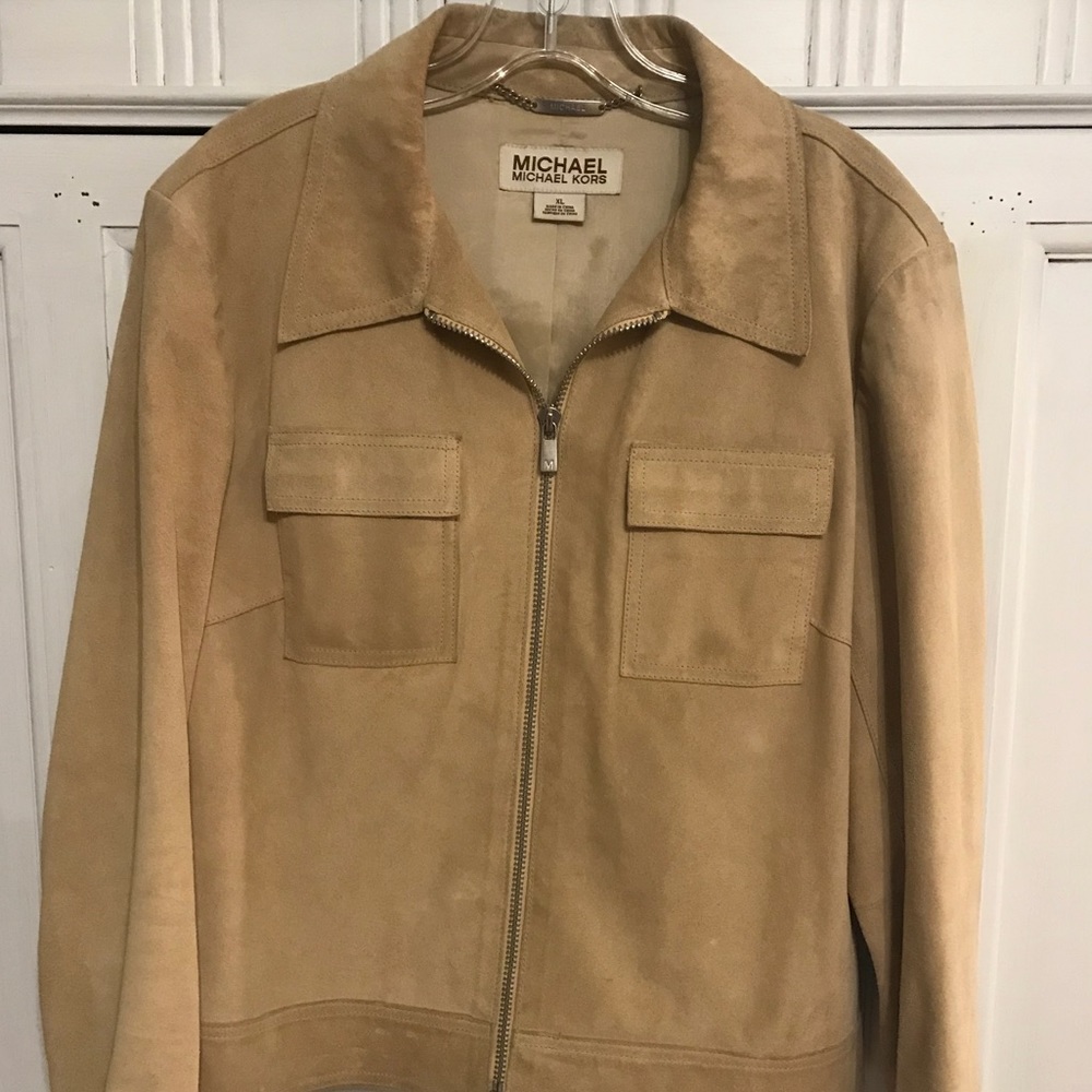 Michael Kors Tan Suede Jacket size XL